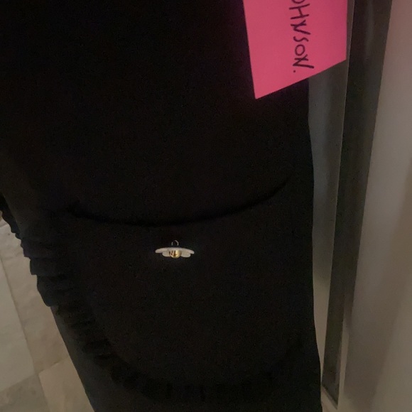 Betsey Johnson Licorice Sleeveless Floral Appliqué - Picture 4 of 6